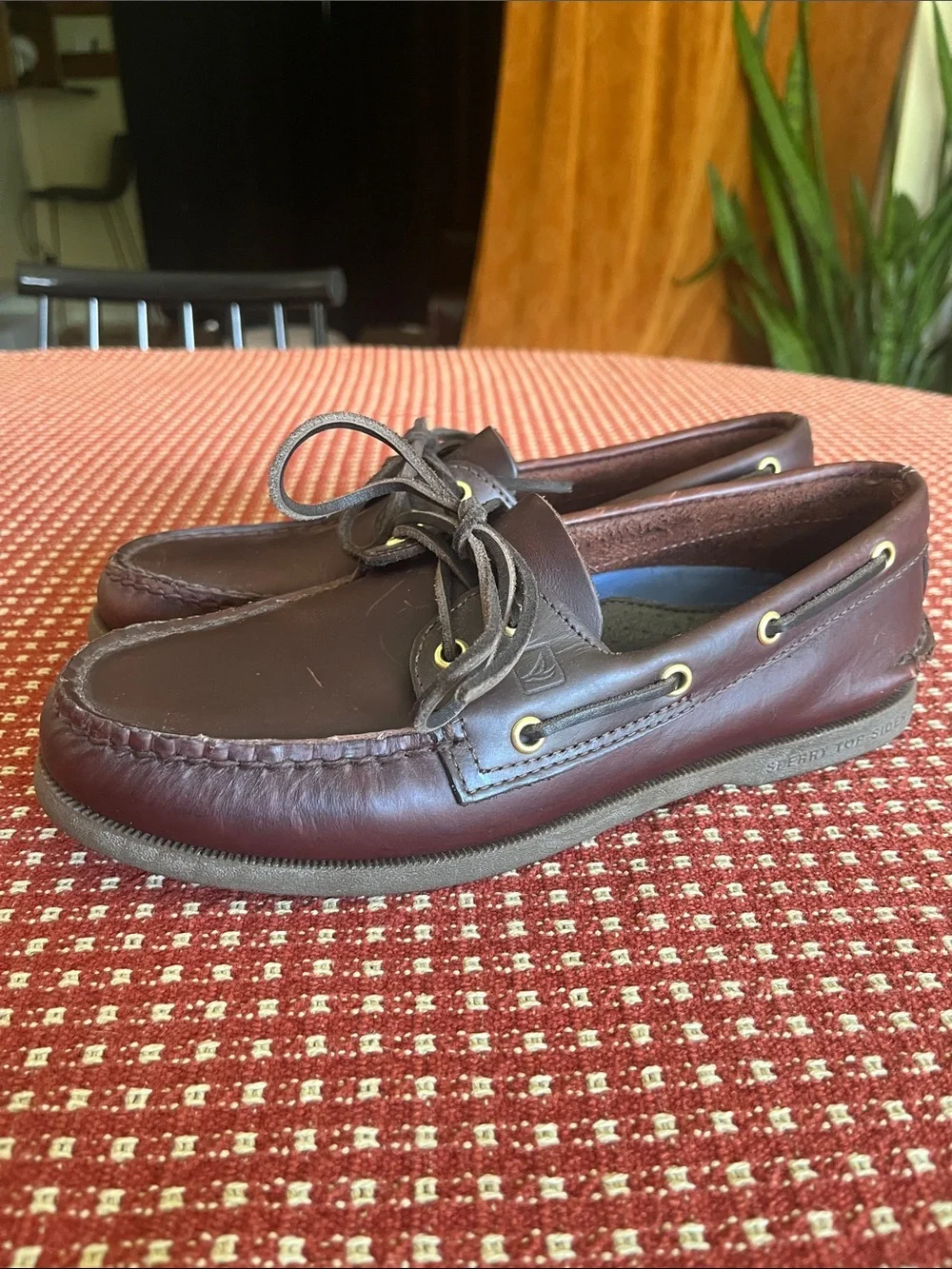 Men’s Sperry Topsider Brown Leather Boat Shoes